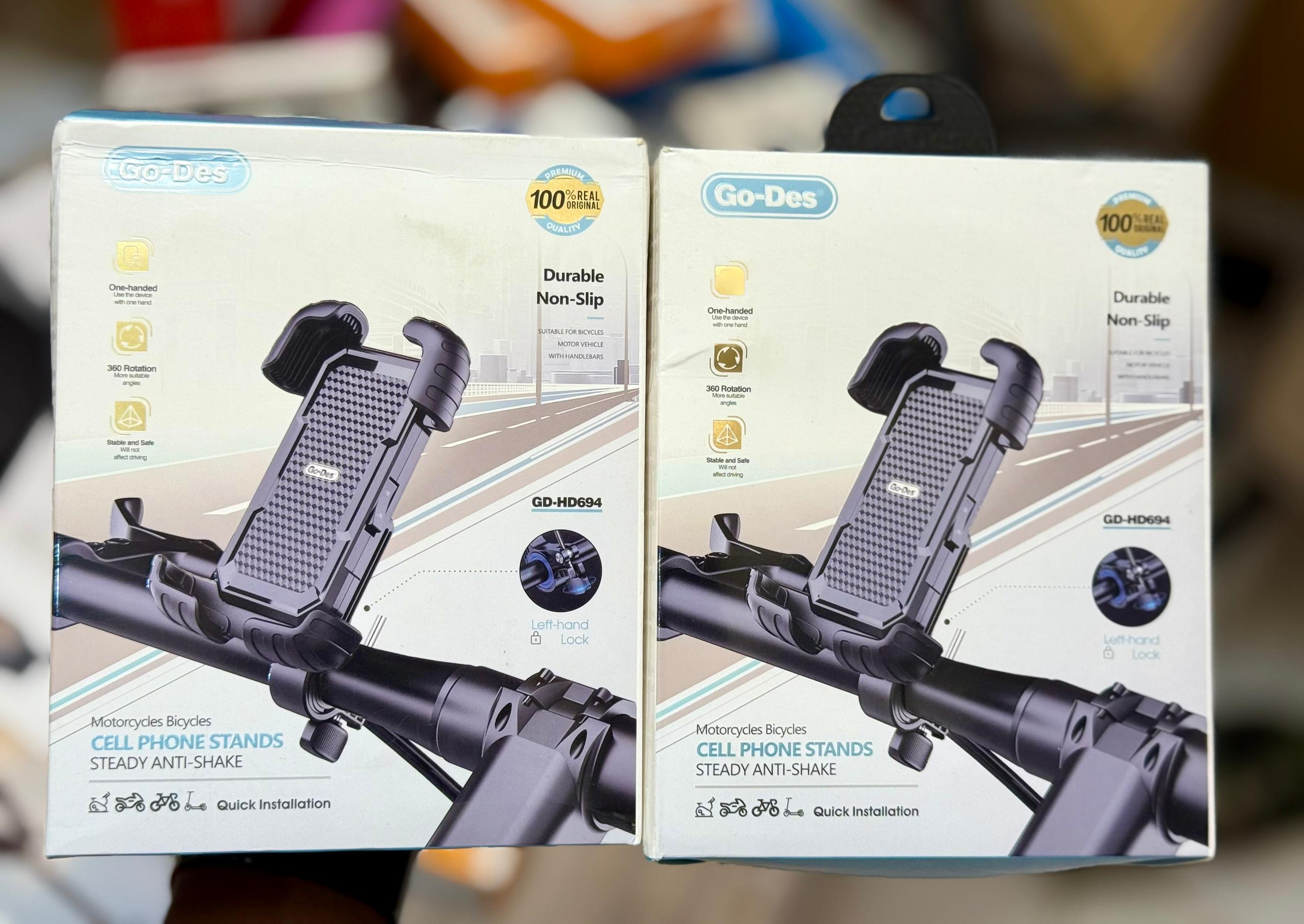 Go-Des Bicycle & Motorcycle Phone Holder.